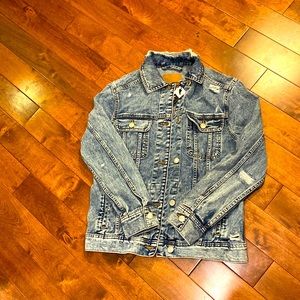 Boyfriend ripped jean jacket NWT
